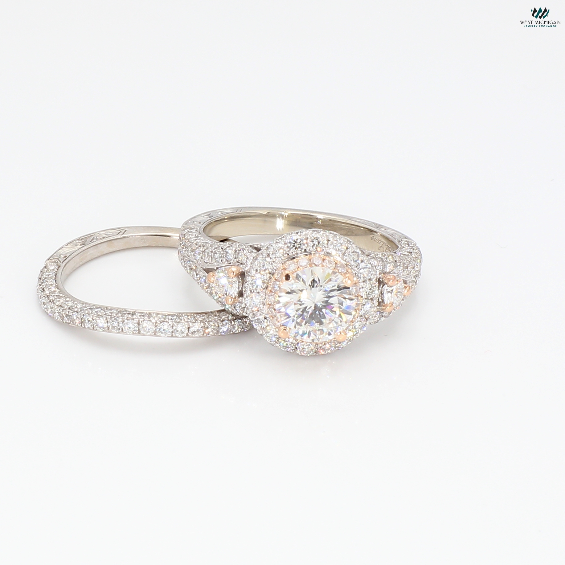 GSI Certified 14K White Gold Diamond Neil lane Bridal Ring Set| 1.00 CT GSI Certified 14K White Gold Diamond Neil lane Bridal Ring Set| 1.00 CT