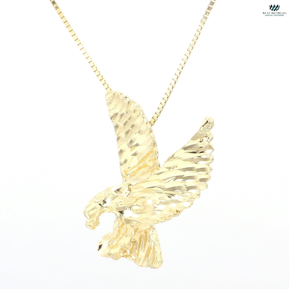 Gold eagle pendant P62222L